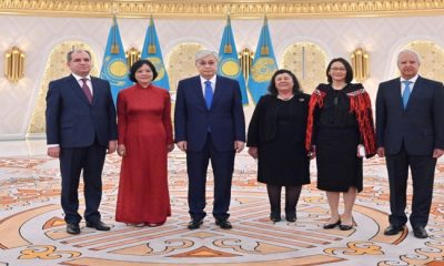 President Kassym-Jomart Tokayev receives credentials from foreign ambassadors