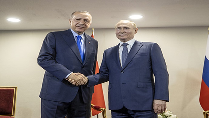 Cumhurbaşkanı Erdoğan, Rusya Devlet Başkanı Putin ile bir araya geldi