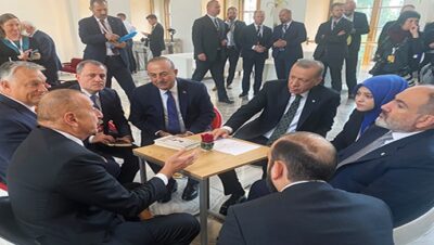 Cumhurbaşkanı Erdoğan, Avrupa Siyasi Topluluğu toplantısı öncesi liderlerle bir araya geldi
