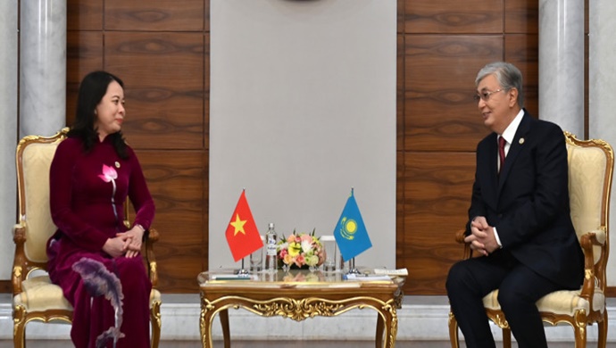 Head of State held a meeting with Vietnamese Vice President Võ Thị Ánh Xuân