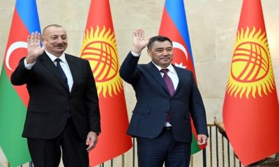 В Бишкеке состоялась церемония официальной встречи Президента Садыра Жапарова и Президента Азербайджана Ильхама Алиева