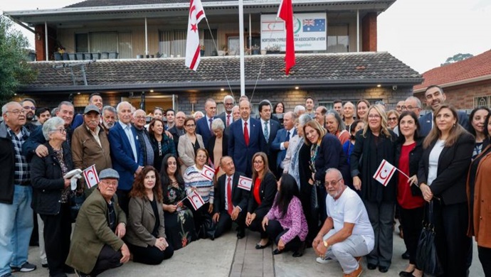 Cumhurbaşkanı Ersin Tatar Sydney’de, Kuzey Kıbrıs Türk Derneği’ni (Northern Cyprus Turkish Association of New South Wales) ziyaret etti